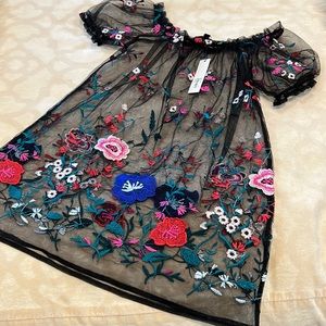 RD+koko Mesh floral top